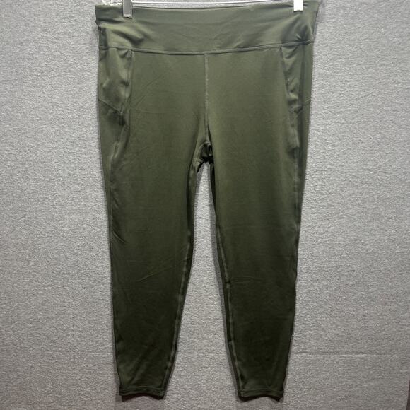 Sweaty Betty All Day Women Athletic Leggings 7/8 Length Stretch Green Size XL - Picture 3 of 14